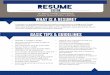 St. Mary s College of Maryland CAREER DEVELOPMENT …RESUME St. Mary’s College of Maryland CAREER DEVELOPMENT CENTER Typically 1-2 pages in length Use 10-12 point font with margin