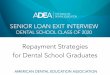 Repayment Strategies for Dental School Graduates€¦ · Repayment Strategies for Dental School Graduates. AMERICAN DENTAL EDUCATION ASSOCIATION Considerations • Dental school graduates