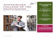 AUSTRALIAN Pre-Arrival COLLEGE OF THE · RTO Code: 41201 CRICOS Code: 03608K ; ... Welcome to the Australian College of the Professions. We are an Australian vocational college registered