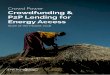 Crowd Power Crowdfunding & P2P Lending for Energy Access · P2P lending, while supporting energy access companies to raise pre-seed, seed and growth-phase capital via crowdfunding