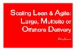 Scaling Lean and Agile - Large Multisite Offshore Delivery ......Scrum large-scale Scrum up to 5 or 10 teams framework 1. Potentially Shippable Product Increment Product Owner Area