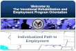 Welcome to The Vocational Rehabilitation and Employment Program Orientation€¦ · • Work-readiness preparation • Resume development and job-seeking skills • Employment resources