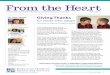Giving Thanks - PCHAS...IN THIS ISSUE Giving Thanks for those who adopt 2 Why I Give: Jill Foote Mother, Teacher and PCHAS Ambassador 3 and great aunt. Volunteering! And the Health