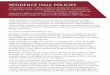 RESIDENCE HALL POLICIES - UMass Amherst · Residence Directors, Residence Directors, Apartment Communities Coordinator) and other University officials (e.g., Residence Hall Security