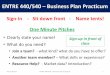 ENTRE 440/540 Business Plan Practicum...2015/02/02  · 2 ENTRE 440-540AB Business Plan Practicum “On-ramp to the 2015 U.W. Business Plan Competition” Tom Eckmann 206-441-2067