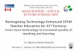 Reimagining Technology‐Enhanced STEM Teacher Education for … · 2018-10-18 · Reimagining Technology‐Enhanced STEM Teacher Education for 21st Century: From more technology