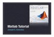 matlab presentation keynoteggordon/10601/recitations/matlab/pretty_matlab_pres.pdfWhat Is Matlab? MATrix LABoratory Interactive Environment Programming Language Invented in Late 1970s