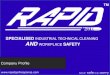 SPECIALISED INDUSTRIAL TECHNICAL CLEANING AND SAFETYrapidspillresponse.com/wp-content/uploads/2014/07/2014... · 2018-03-20 · SPECIALISED INDUSTRIAL TECHNICAL CLEANING AND WORKPLACE