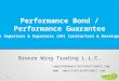 Apply Performance Bond – Performance Bond Process