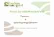 Focus op vakbekwaamheid - ISSOisso.nl/fileadmin/user_upload/_imported/fileadmin/... · Wetgeving en beleid Vergunningen en handhaving Bodemenergie NL rendement koude overschot minder