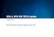 SDN & APIC-EM TECH-Update - Cisco · PDF file SDN & APIC-EM TECH-Update August 2015 ... multiple enterprise use cases APIC EM Apps APIC IWAN App GA with dynamic QoS Multiple apps across