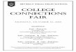 College Connections Fair · 2015-12-22 · College Connections Fair Monday, October 12, 2015 ... or consultant to help your child prepare for the college admissions process. We do