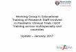 Presentation - Working Group 6: Educational …...Presentation - Working Group 6: Educational Training of Research Staff Involved in Paediatric Clinical Trials / GCP Training across