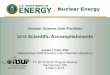 2015 Scientific Accomplishments - Energy.gov · Nuclear Science User Facilities 2015 Scientific Accomplishments . James I. Cole, PhD. Distinguished Staff Scientist, Idaho National