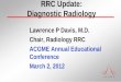 RRC Update: Diagnostic Radiology › Portals › 0 › PFAssets › Presentations › 420... · 2015-11-06 · Radiologic Physics • New requirement “Residents must demonstrate