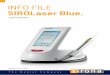 Info fIle SIROLaser Blue. - Test e-mk.ro · is that it may be possible to dispense with antibiotics after endodontic, periodontic, or surgical treatment. t he SIRolaser blue puts