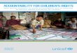 ACCOUNTABILITY FOR CHILDREN’S RIGHTS...accountability for realizing child rights is firmly embedded in the post-2015 agenda. Accountability for Children’s Rights 5 to be a set