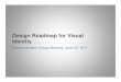 design roadmap presentation - Visual Id · PDF file

2012-01-20 · Design Roadmap for Visual Identity Communication Group Meeting: June 23, 2011