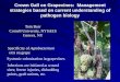 Crown Gall on Grapevines: Management strategies based on …€¦ · Crown Gall on Grapevines: Management strategies based on current understanding of pathogen biology Specificity