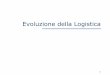 Evoluzione della Logistica - Università Ca' Foscari Veneziavenus.unive.it/mvolpe/Evoluzione della logistica.pdf · 2011-01-11 · imprese europee per la gestione della logistica