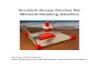 Scratch Assay Device for Wound Healing Studies · In vitro scratch assay: An in vitro scratch assay is a method used to study cell migration patterns. The basic method is to create