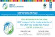 VOLUNTEERING FOR THE SDGs: UNV PRESENTATION TITLE s ... › ... · communities, and other relevant actors. Product 3 National volunteer networks are strengthened and engaged for supporting