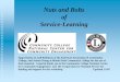 Nuts and Bolts of Service-Learning - Mesa Community College · 2016-06-23 · Nuts and Bolts of Service-Learning Appreciation to Gail Robinson at the American Association of Community
