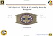 50th Annual Philip A. Connelly Awards Program...• Award individuals for stellar management practices • Honor the traditions of the Philip A. Connelly Awards Program • Provide
