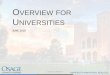 OVERVIEW FOR UNIVERSITIES - National-Academies.org•Currently fundraising for OUP III. Contractual Investment Rights 101 Universities ASSIGN Investment Rights in Osage Universities
