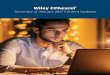 Summary of January 2017 Content Updates - Wiley EL · Best wishes and happy New Year! To your success, The Team at Wiley CPAexcel. efficientlearning.comcpa Page 3 Wiley CPAexcel®