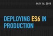 Deploying ES6 in Production - GitHub Pages · deploying es6 in production may 16, 2018. coder / @myst729 / eleme inc. 粽. december, 1999 ecmascript 3 (es3) december, 2009 ecmascript