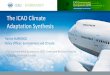 The ICAO Climate Adaptation Synthesis · 2019-06-03 · The ICAO Climate Adaptation Synthesis Rachel BURBIDGE Policy Officer: Environment and Climate ICAO Environmental Symposium