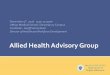 Allied Health Advisory Group - Massachusetts Department of ... › nahi › documents › Allied Health Advisory... · ONL Spring Quarterly Meeting Sheraton Norwood MA March 7, 2014