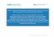 WHO Global Coordination Mechanism on the Prevention · WHO GCM/NCD Working Group 3.1 Final Report WHO Global Coordination Mechanism on the Prevention and Control of Noncommunicable
