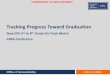Tracking Progress Toward Graduation · Tracking Progress Toward Graduation New CPS 3rd to 8th Grade On-Track Metric ... It puts a face to the data. ... math, social science, or science)