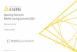 Opening Remarks KNIME Spring Summit 2019 · 2019-03-28 · –Pragmatic AI often mistaken for Pure AI* • Data Science, Advanced Analytics… –Extract Actionable Knowledge or Models