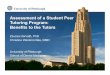 Assessment of a Student Peer Tutoring Program: Benefits to ... › overview › ... · • Student Peer Tutoring Program (est. Fall 2015) –Intro. to Peer Tutoring in Dental Education