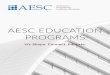 AESC EDUCATION PROGRAMS · AltoPartners Eric Salmon & Partners ERM Ernst & Young Executive Access Executive Source Partners Experian ... You’ll find in this brochure information