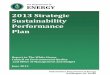 2013 Strategic Sustainability Performance Plan - energy.gov DOE Strategic... · 2013 Strategic Sustainability Performance Plan 1 Department of Energy U.S. Department of ENERGY United