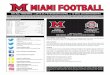 MIAMI FOOTBALL - Ohio State Buckeyes · Cincinnati answered with a touchdown early in the second quarter and Miami then fumbled at the UC 12-yard line and the Bearcats then drove