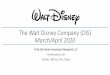 The Walt Disney Company (DIS) March 2020...The Walt Disney Company (DIS) March/April 2020 Find Me Value Investment Research LLC Findmevalue.net Twitter: @Find_Me_ValueDisclaimers: