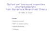 Optical and transport properties of small polarons from …neel.cnrs.fr/IMG/pdf/optcond-Baltimore06.pdf · 2007-03-23 · Polarons: historical overview Landau (1933) “self-trapping”