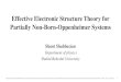 Effective Electronic Structure Theory for Partially Non ... · Beyond clamped nucleus model: The Born-Oppenheimer (BO) and Born-Huang procedures Prepared by Shant Shahbazian for the