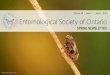 Entomological Society of Ontario FALL NEWSLETTER€¦ · Entomological Society of Ontario and several other societies since 2015. Outreach and engagement is incredibly important in