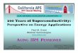 SLAC NATIONAL ACCELERATOR LABORATORY 100 Years of Superconductivity APS-NC Stanford/100 Ye… · SLAC NATIONAL ACCELERATOR LABORATORY 100 Years of Superconductivity: Perspective on