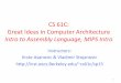 CS61C:## GreatIdeas#in#Computer#Architecture##cs61c/sp15/lec/06/2015... · From#lastlecture#…# • Computer#words#and#vocabulary#are#called#instrucons # and#instrucon&set respecvely