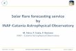 Solar flare forecasting service by INAF-Catania ... · November 5-9, 2018 European Space Weather Week (ESWW 15) Leuven, Belgium Solar flare forecasting service by INAF-Catania Astrophysical