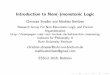 Introduction to Non(-)monotonic Logicesslli2016.unibz.it/.../08/slides_ESSLLI_pref_models.pdf · 2016-08-24 · Defeasible reasoning and non-monotonic logic Defeasible reasoning: