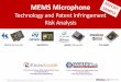 MEMS Microphone - System Plus Consulting · MEMS Microphone Technology and Patent Infringement Risk Analysis S1157 ... Reverse Engineering and Process Analysis ... collaborations