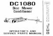 ~ Disc Mower Conditioner [Q1...Number of this unit on this page and page 3. Hook the Disc Conditioner up to a 540 RPM tractor and test-run the unit while checking that proper operation